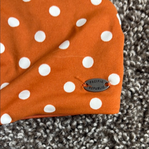 Orange Polka Dot Bikini Top - Picture 2 of 5